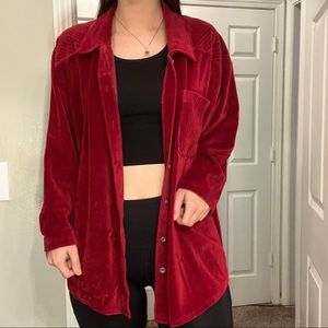 Vintage Red long sleeve button up